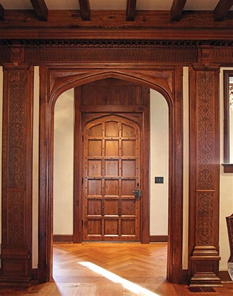 tudor door project|tudor paneling interior design.